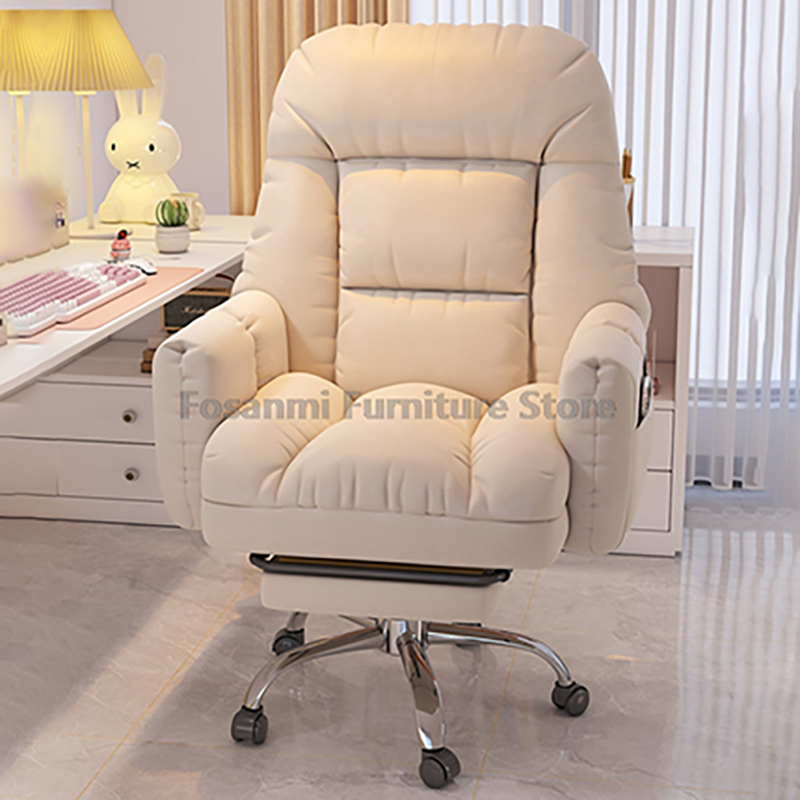 Office Tech Chair - เก้าอี้สํานักงานหมุนกว้างตามหลักสรีรศาสตร์พร้อมที่เท้าแขน Comfy Tech ผ้านอนเก้าอี้คอมพิวเตอร์ปรับ Home Soft