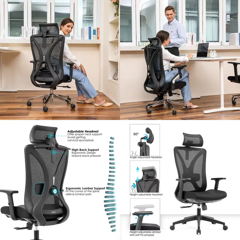 เก้าอี้สำนักงานทันสมัย ทนทาน ผ - Office Tech Chair บทวิจารณ์และราคา