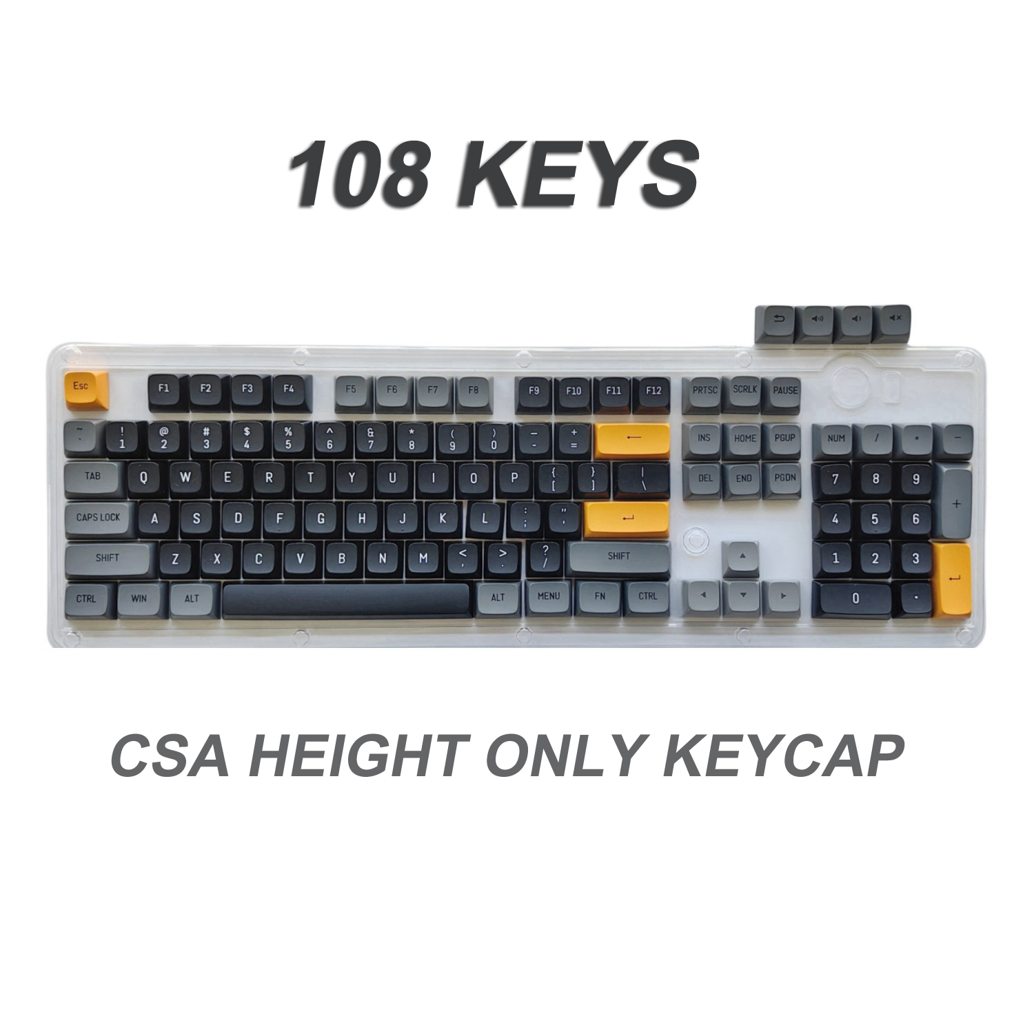 แป้นพิมพ์108 CSA PBT keycap สี - Tech For Office บทวิจารณ์และราคา